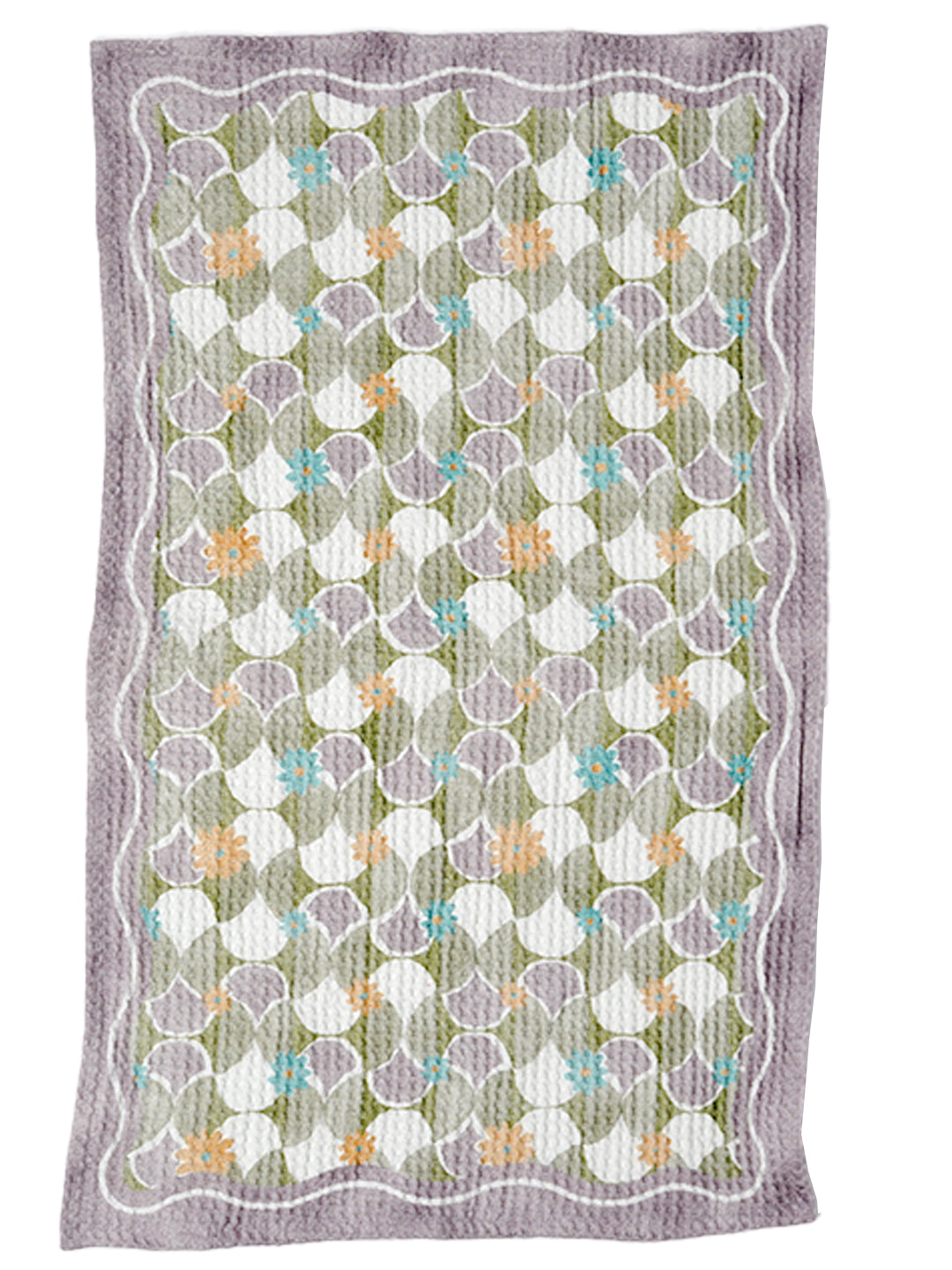 Mosiac Purple Hand Towel | Set Of 2