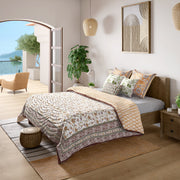 Khwaab Maroon Cotton Quilt