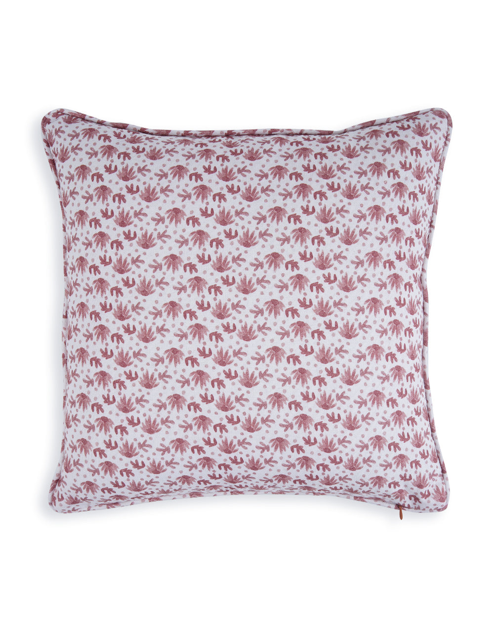 Khwaab Green Garden Grid Cushion Cover 16"x 16"