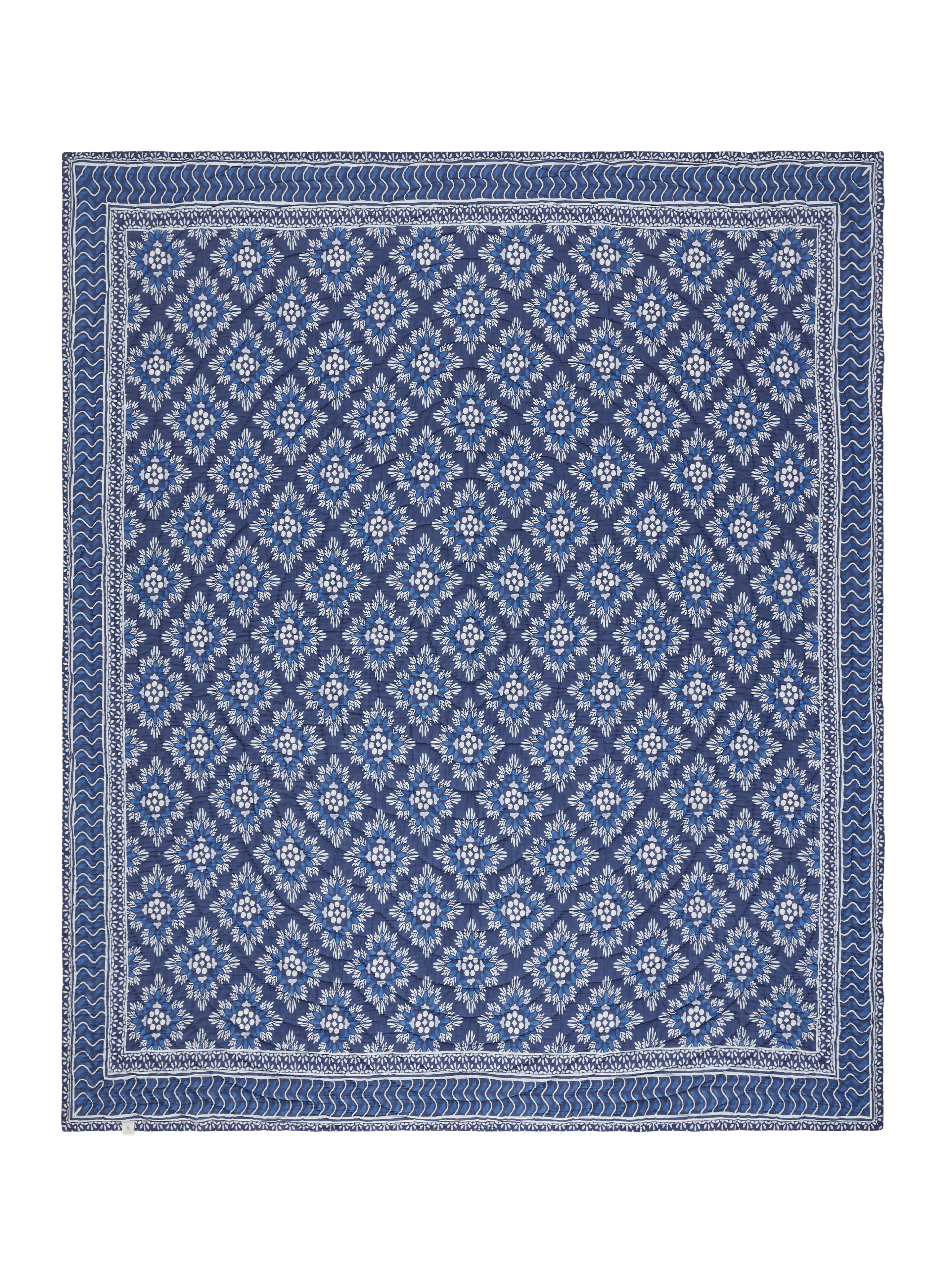 Mica Blue Cotton Quilt