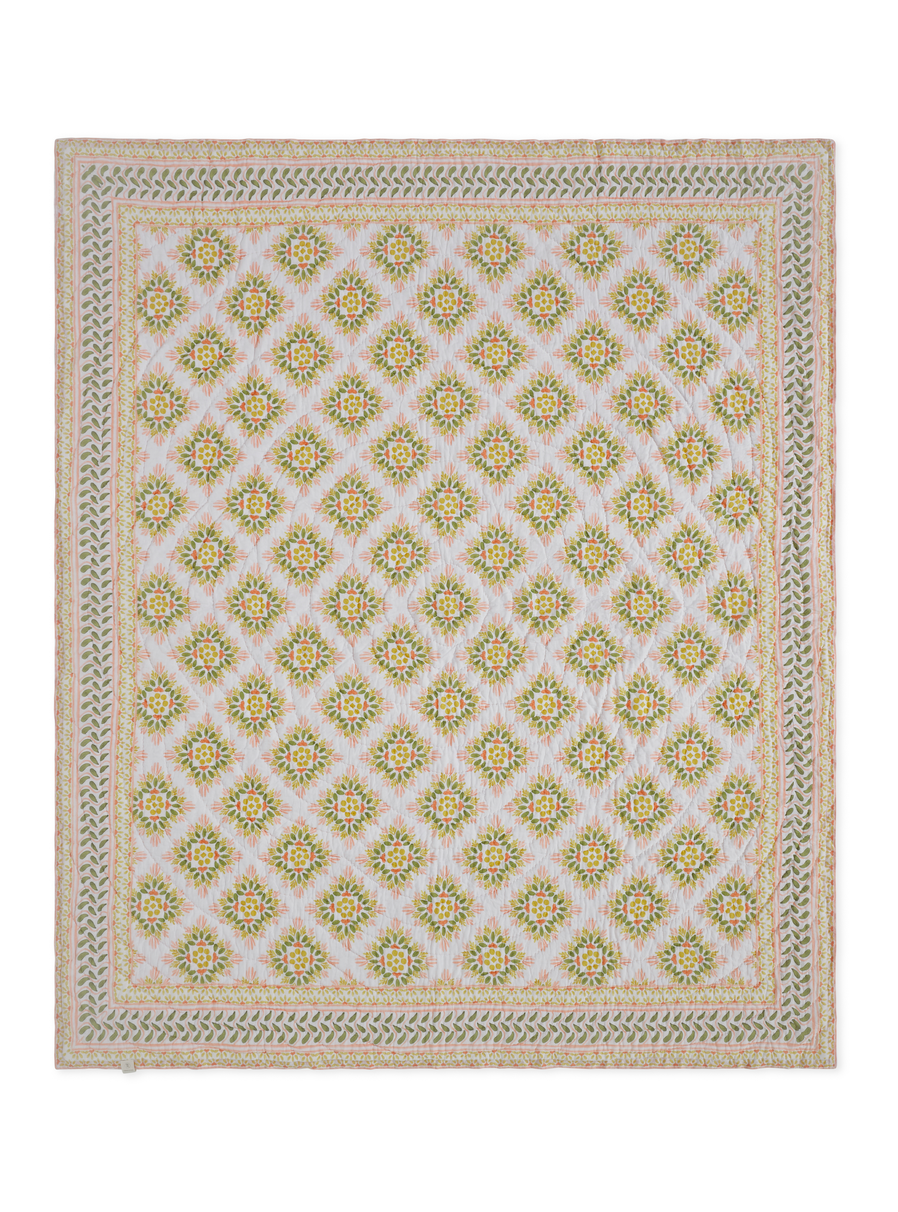 Mica Yellow Cotton Quilt